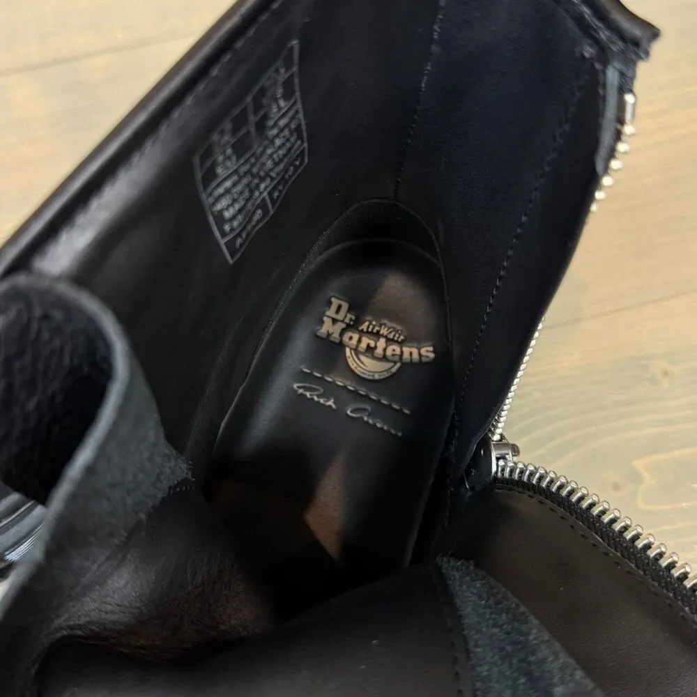 NIB Dr. Martens x Rick Owens 1460 DMXL Megalace RO Black Leather Boots US 10.5 - Picture 12 of 12
